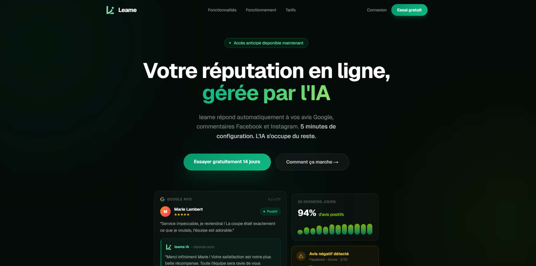 Leame - Application Web réalisé par ByuBan