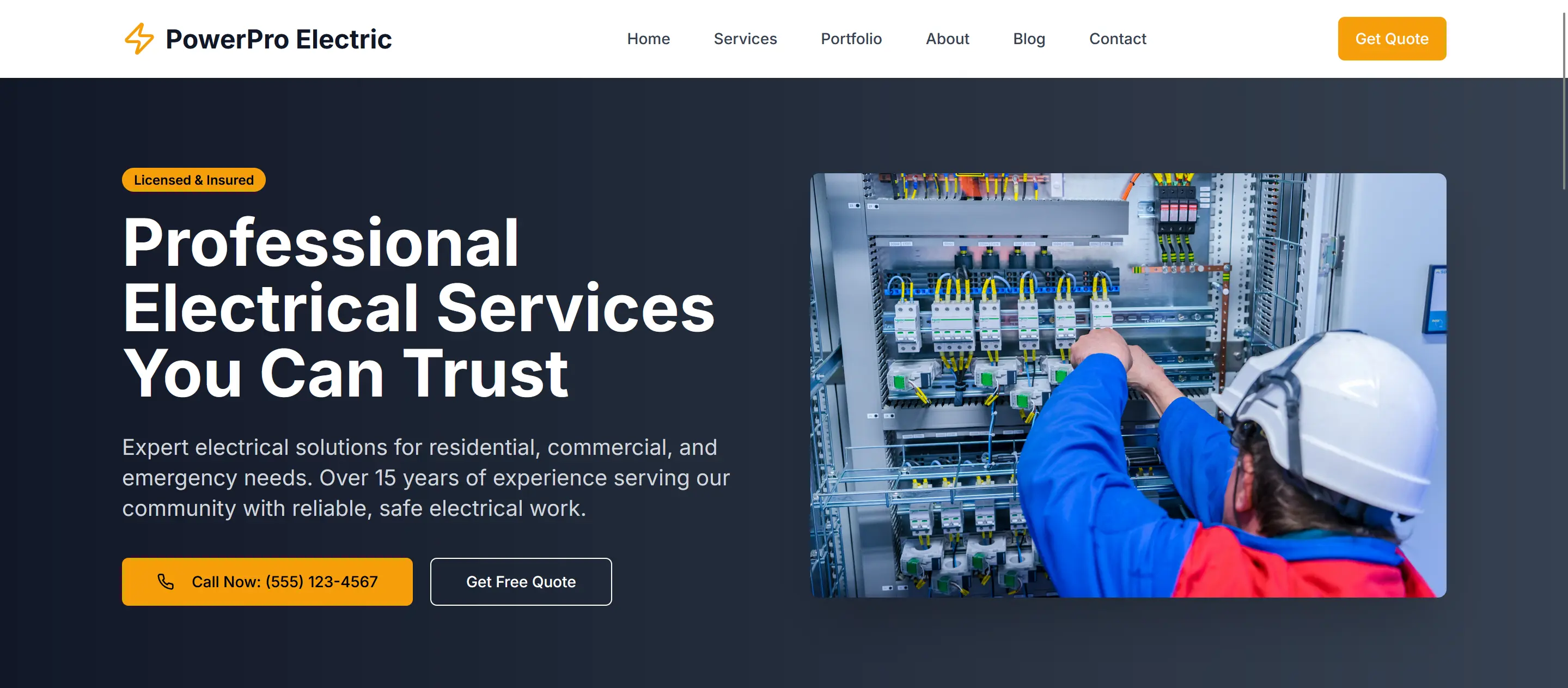 PowerPro Electric - Site Web créé par ByuBan, agence web en Belgique